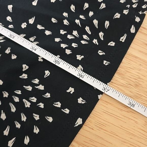 J. Jill Wearever Collection‎ Black and White Print Dress Size Large Long Sleeve - Picture 6 of 10